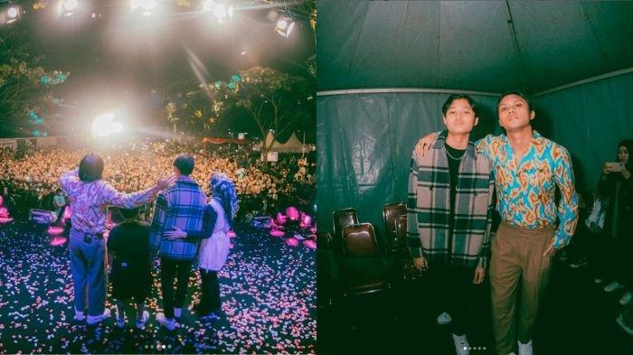 Tampil di Acara HUT Kabupaten Bandung Barat, Rizky Febian Boyong Keluarga Naik ke Atas Panggung